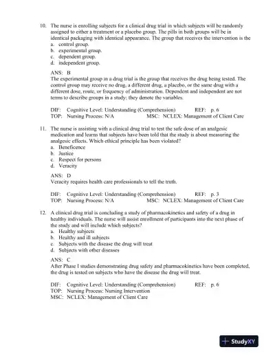 Pharmacology: A Patient-Centered Nursing Process Approach 9th Edition Test Bank - Page 5 preview image