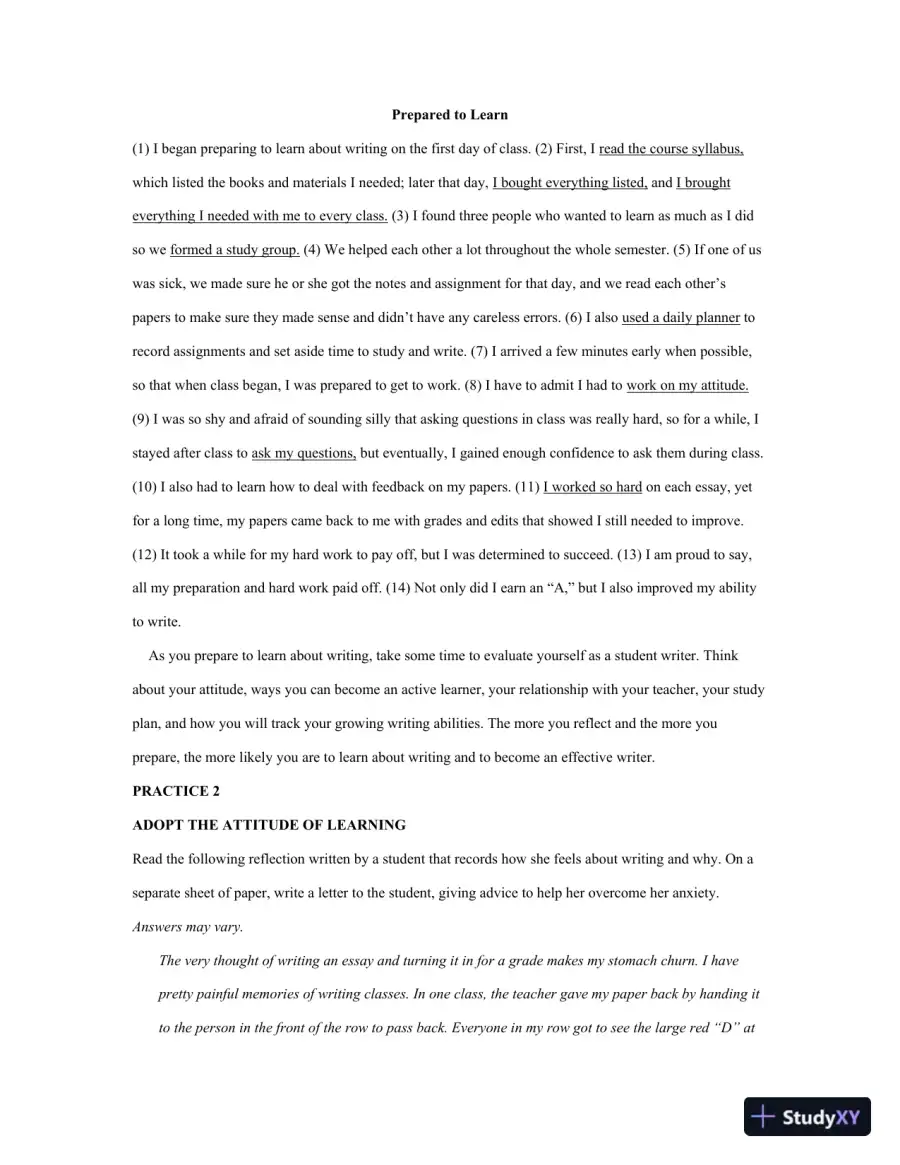 Writing for Life: Paragraphs and Essays, MLA Update, 4th Edition Solution Manual, page 4