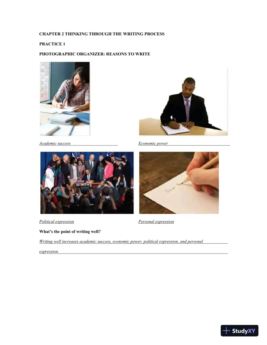 Writing for Life: Paragraphs and Essays, MLA Update, 4th Edition Solution Manual, page 7