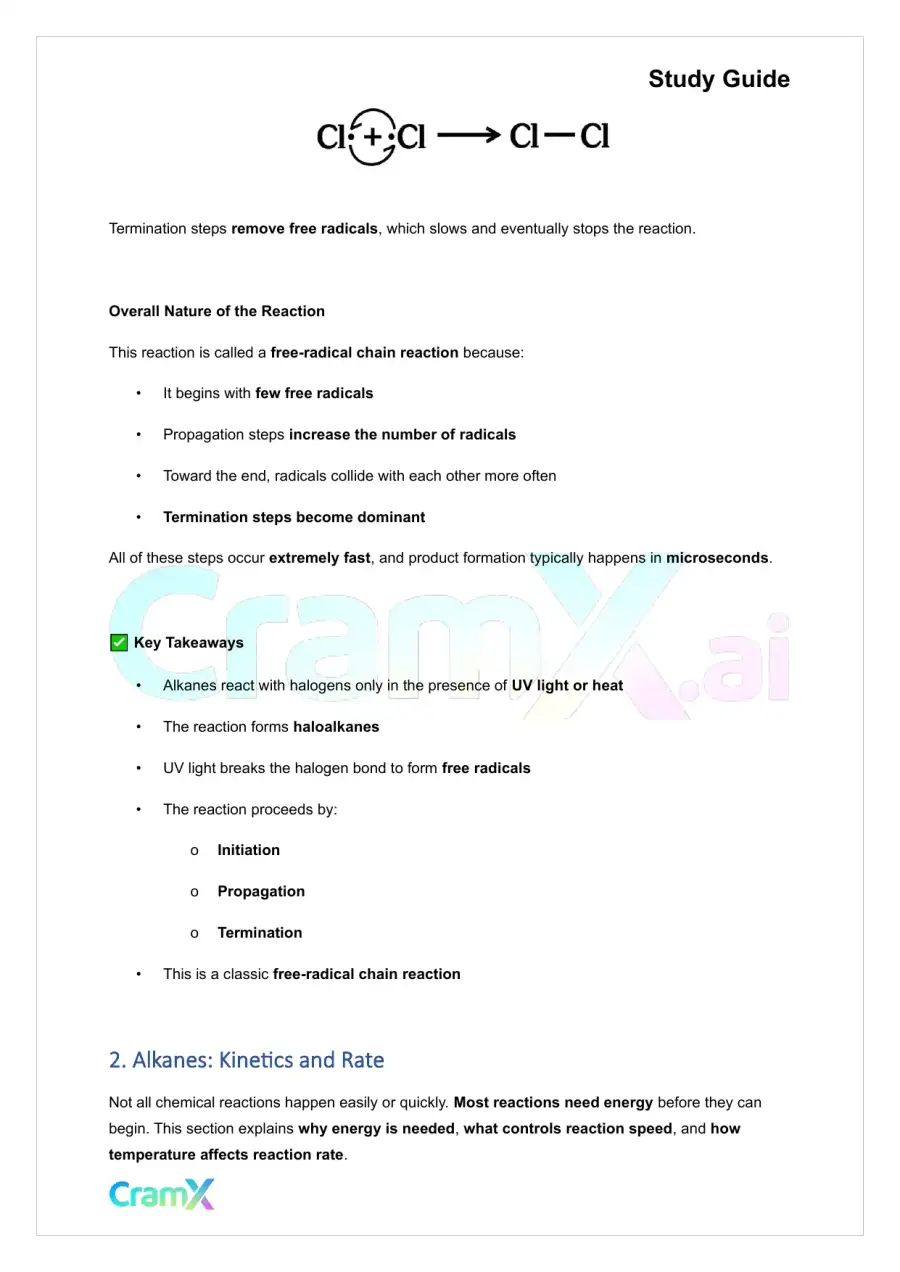 Organic Chemistry I - Reactions of Alkanes, page 5