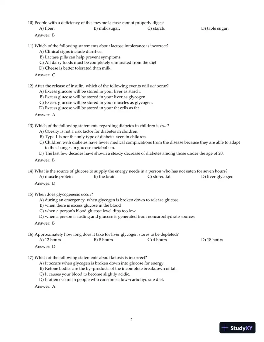 Nutrition And You, 4th Edition Test Bank, page 13