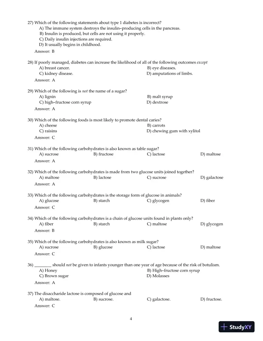 Nutrition And You, 4th Edition Test Bank, page 15