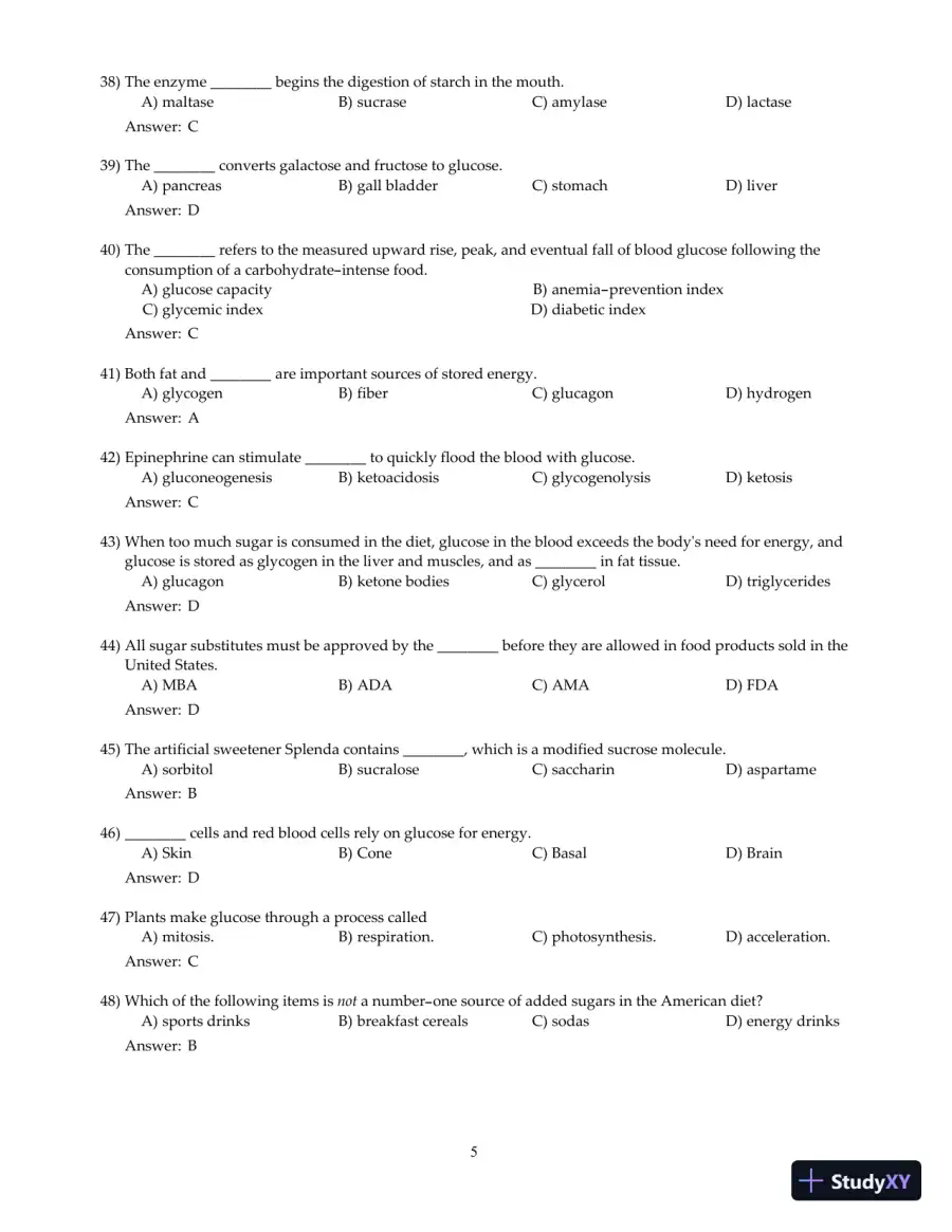 Nutrition And You, 4th Edition Test Bank, page 16