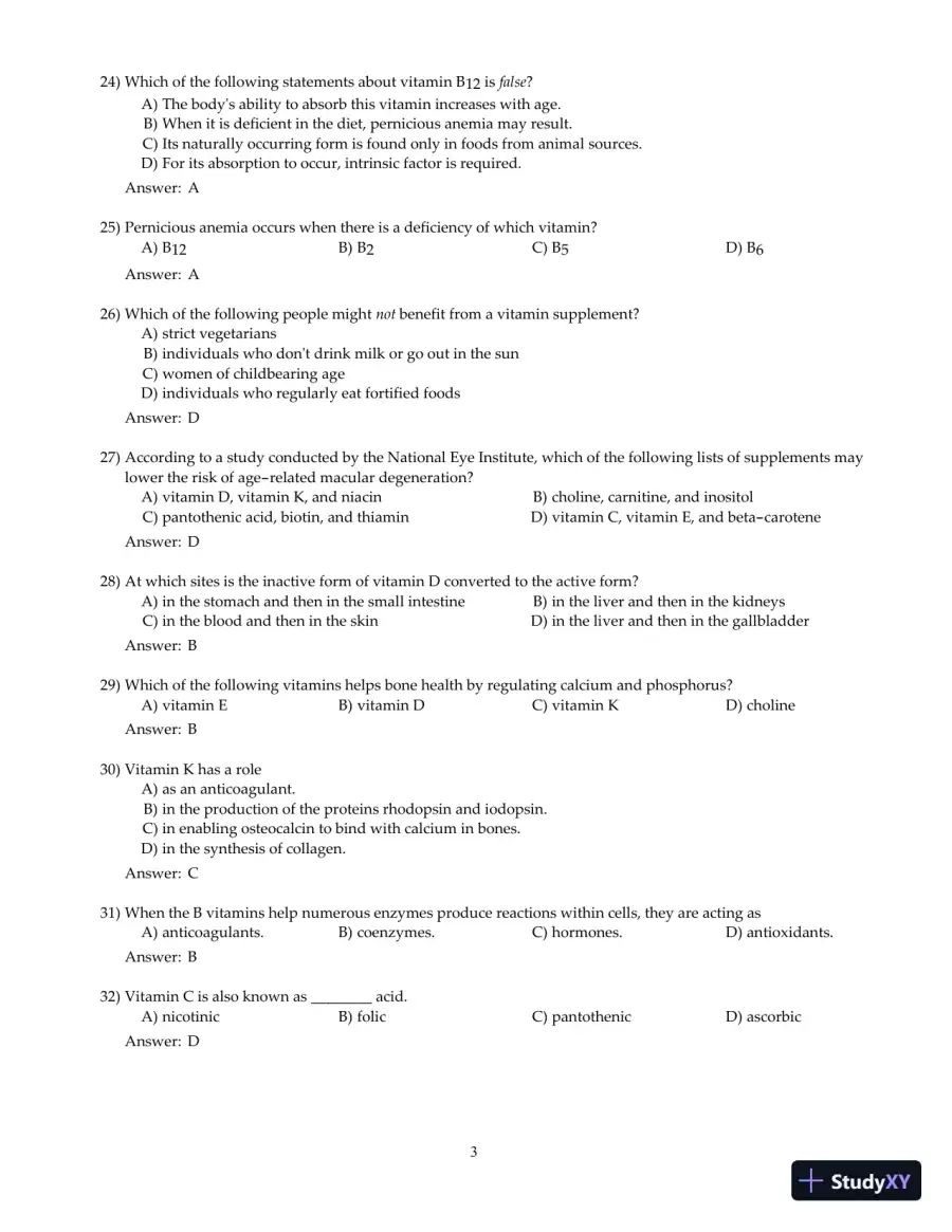 Nutrition And You, 4th Edition Test Bank, page 23