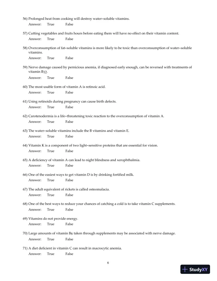 Nutrition And You, 4th Edition Test Bank, page 26