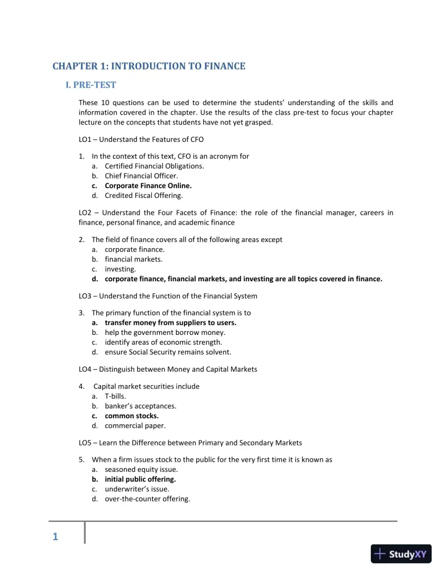 Class Notes for Corporate Finance, 2nd Edition, page 12