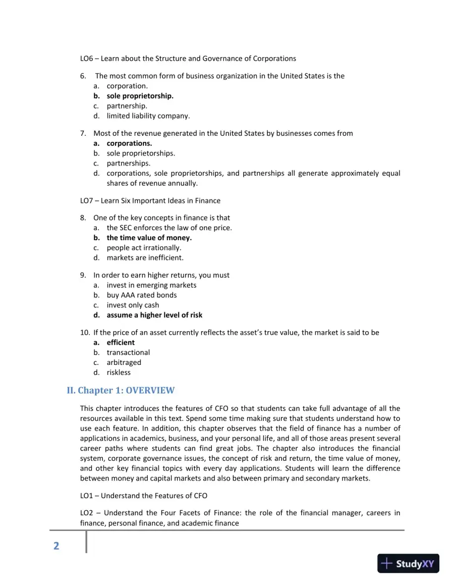 Class Notes for Corporate Finance, 2nd Edition, page 13