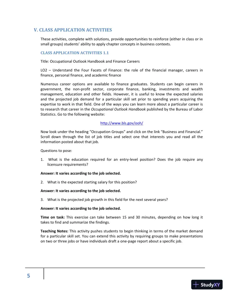 Class Notes for Corporate Finance, 2nd Edition, page 16