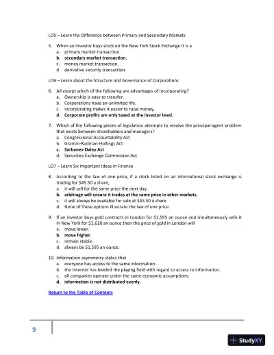 Class Notes for Corporate Finance, 2nd Edition - Page 20 preview image