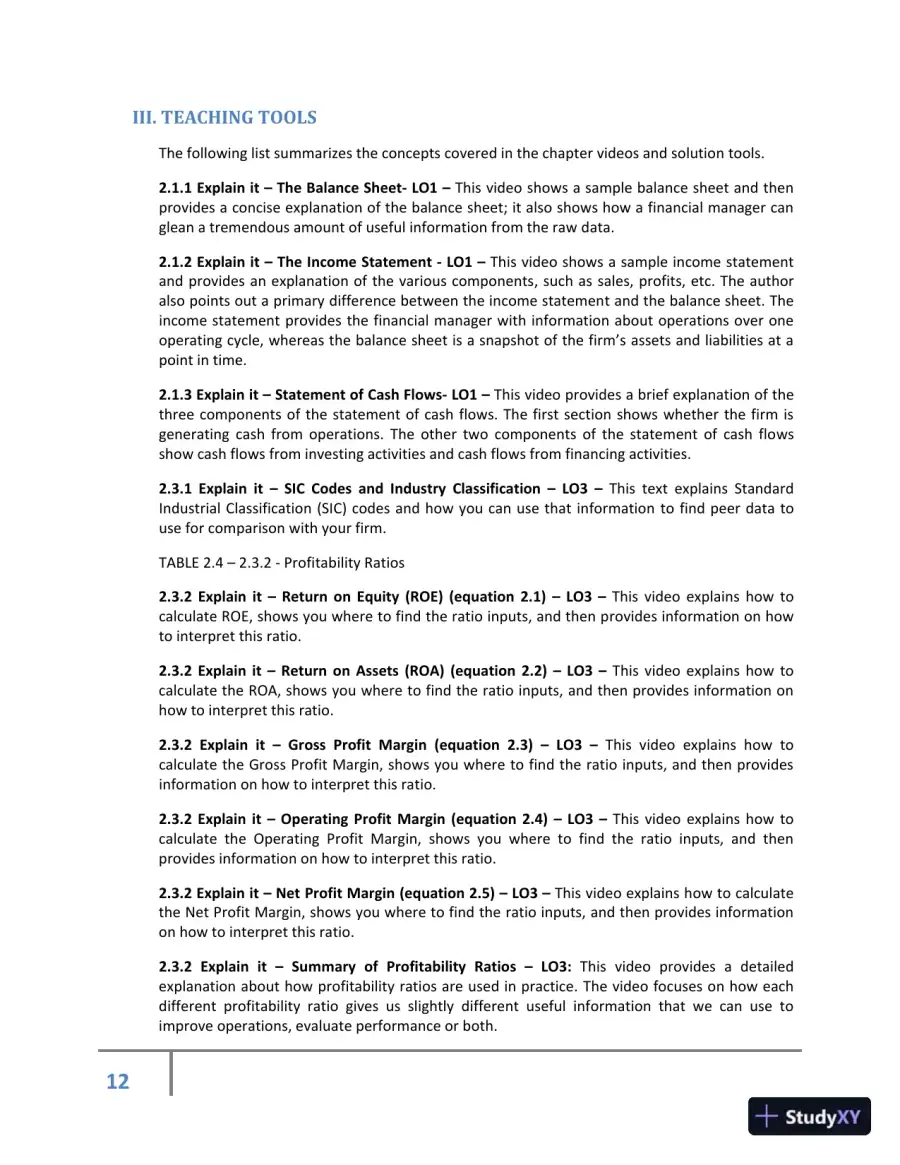Class Notes for Corporate Finance, 2nd Edition, page 23