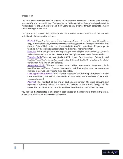 Class Notes for Corporate Finance, 2nd Edition - Page 3 preview image