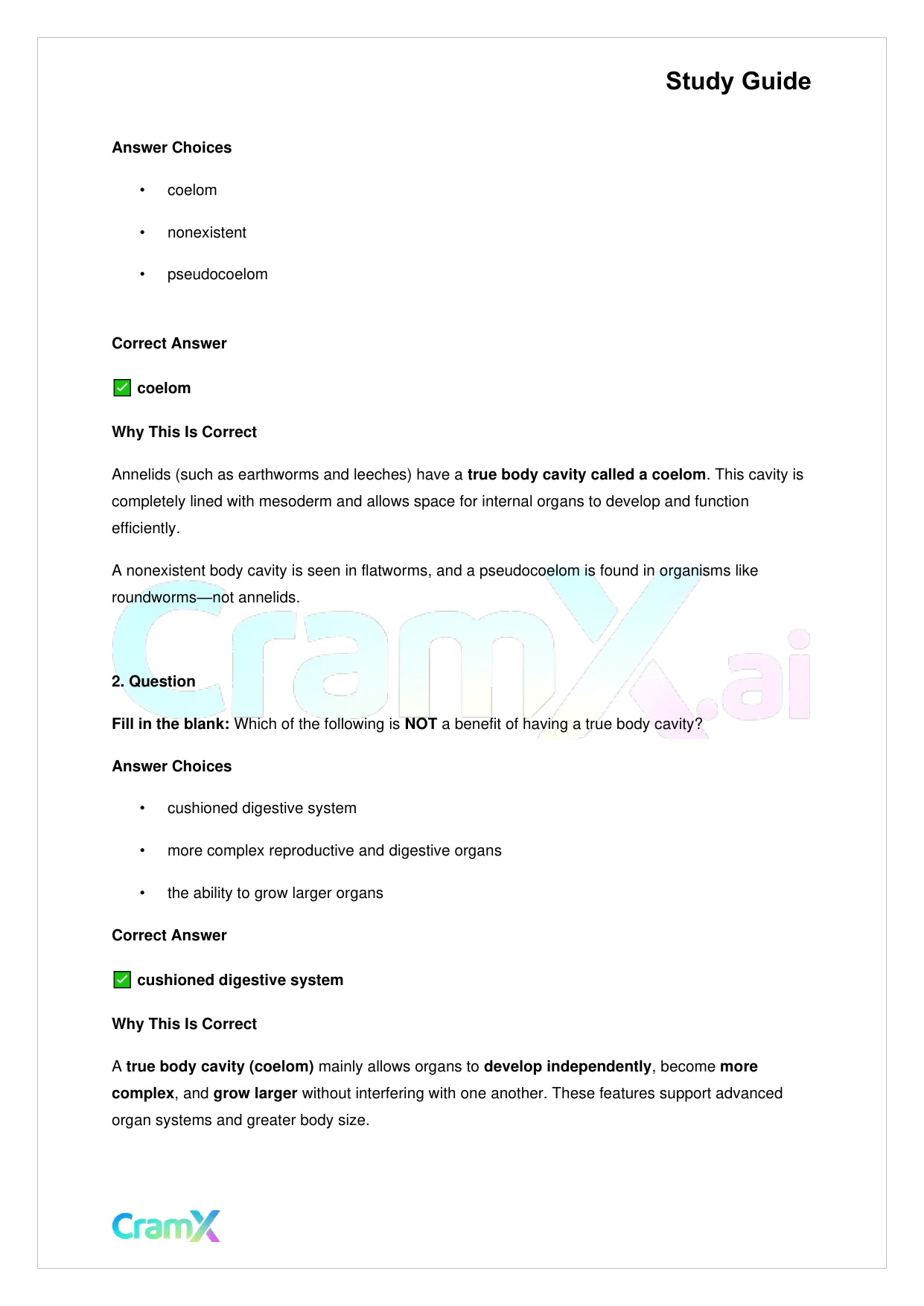 Biology - Animals Invertebrates - Page 10 preview image