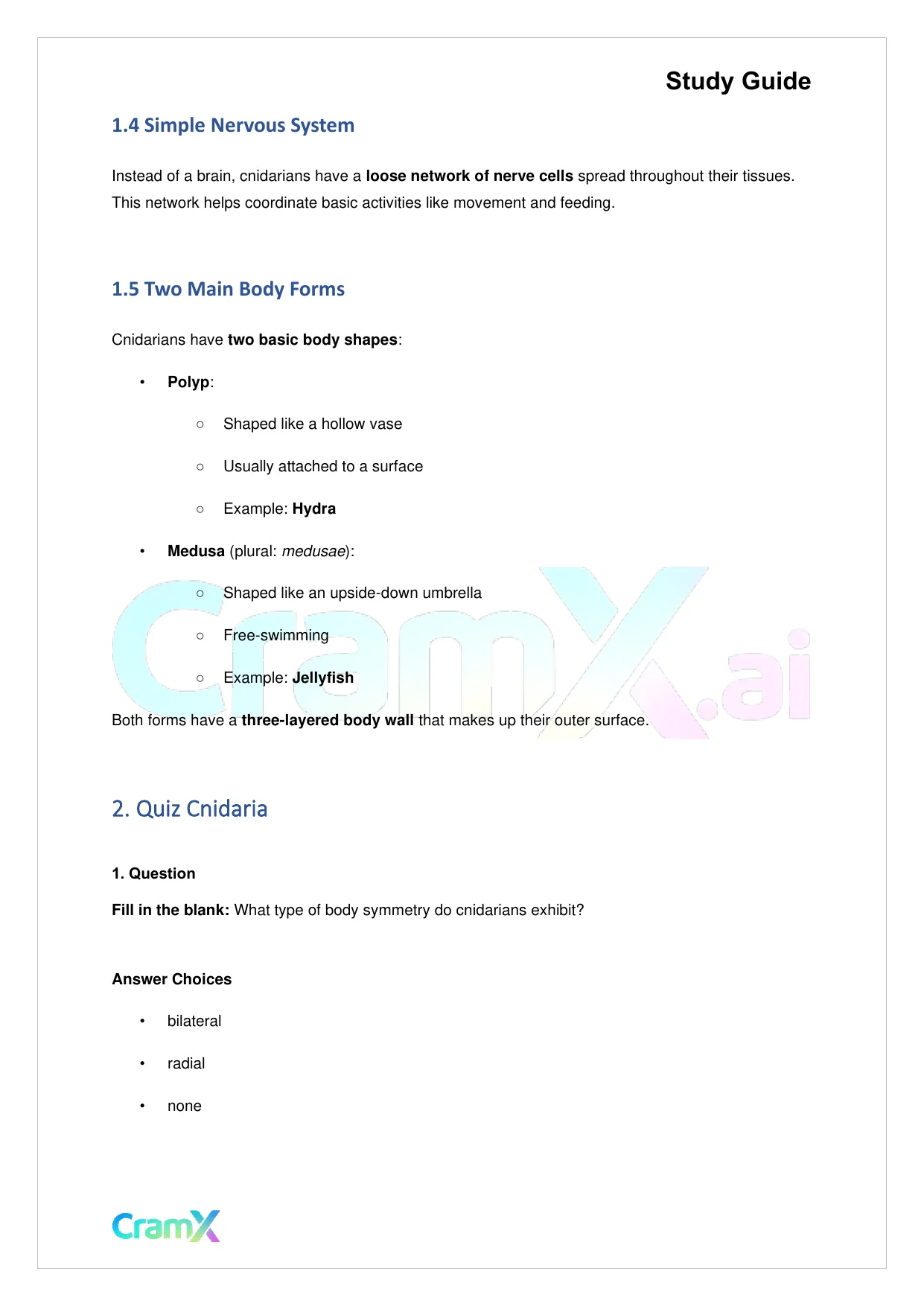 Biology - Animals Invertebrates - Page 2 preview image