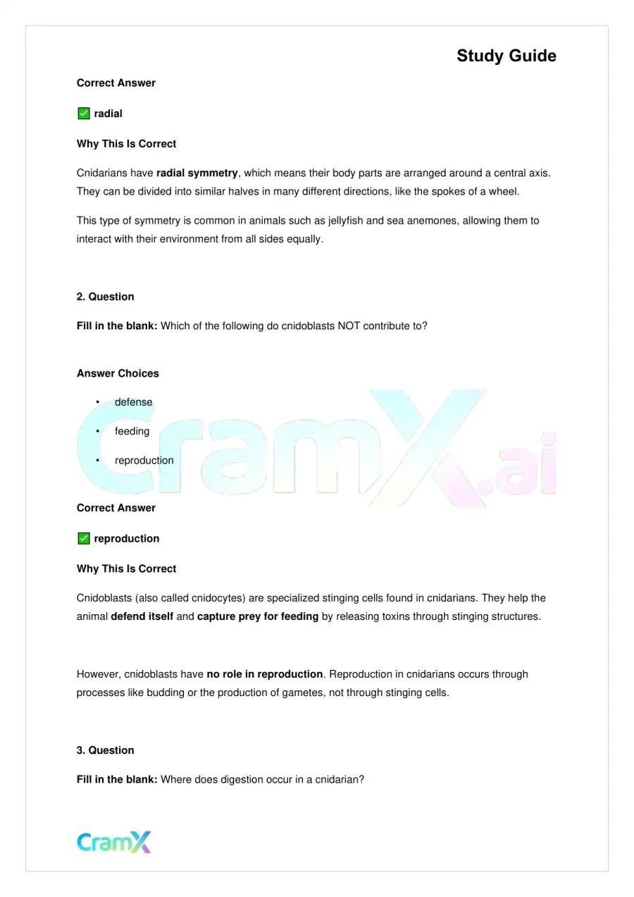 Biology - Animals Invertebrates, page 3