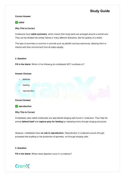 Biology - Animals Invertebrates - Page 3 preview image