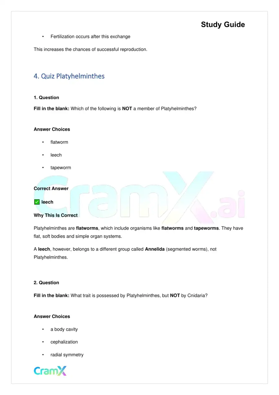 Biology - Animals Invertebrates, page 6