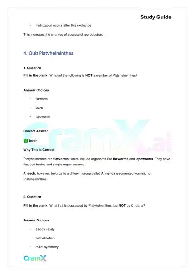 Biology - Animals Invertebrates - Page 6 preview image