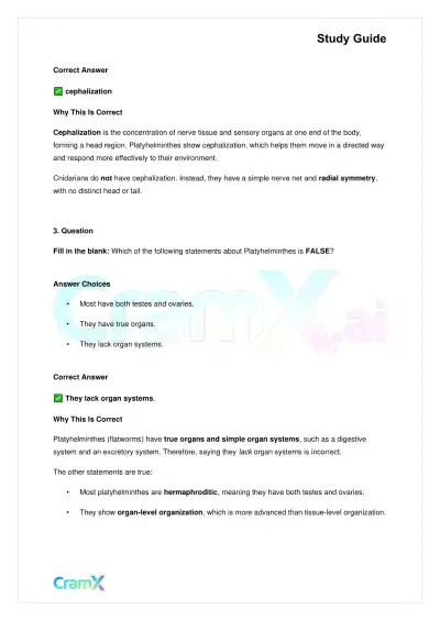 Biology - Animals Invertebrates - Page 7 preview image