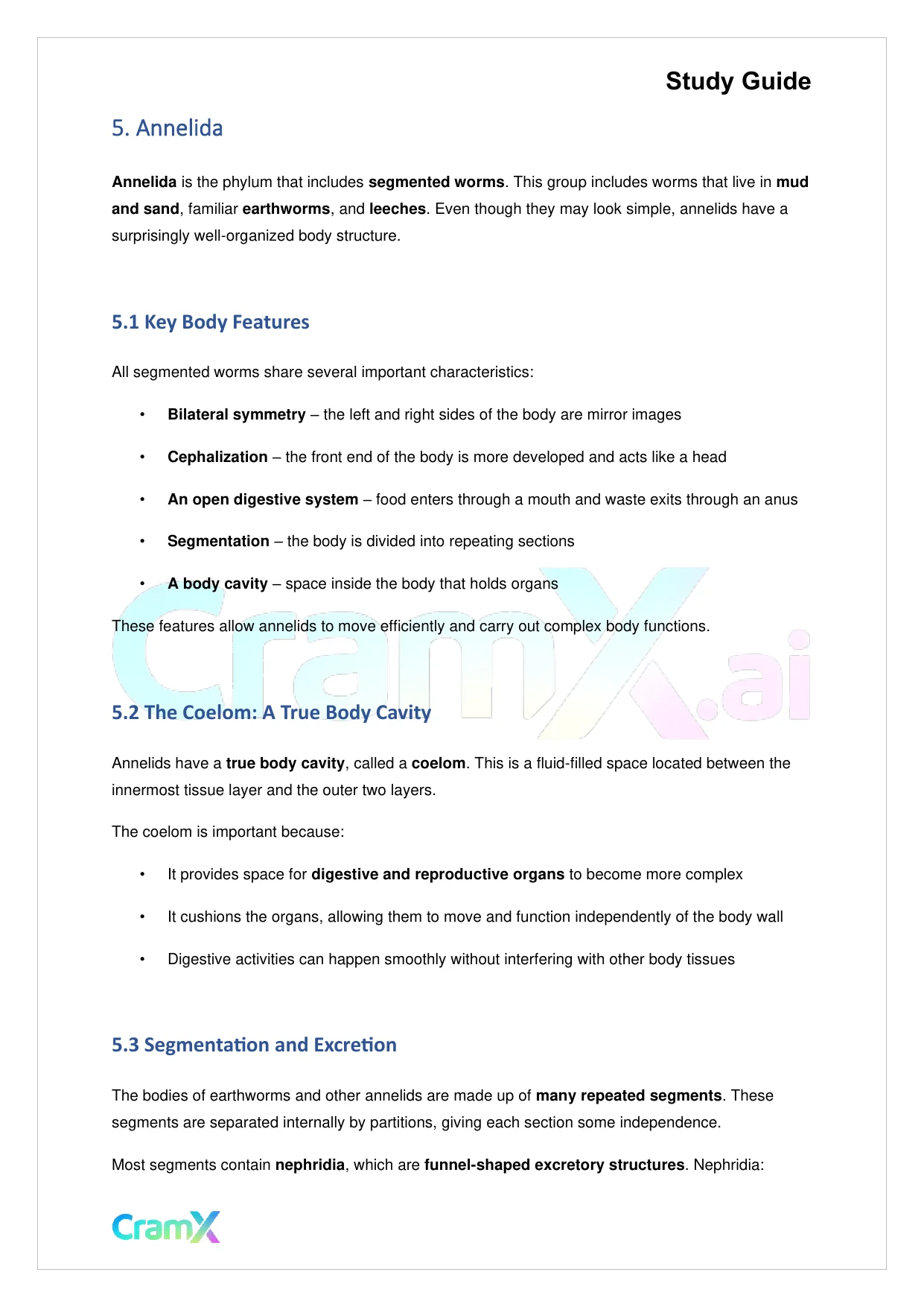 Biology - Animals Invertebrates, page 8