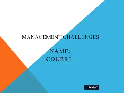 Management Challenges - Page 1 preview image