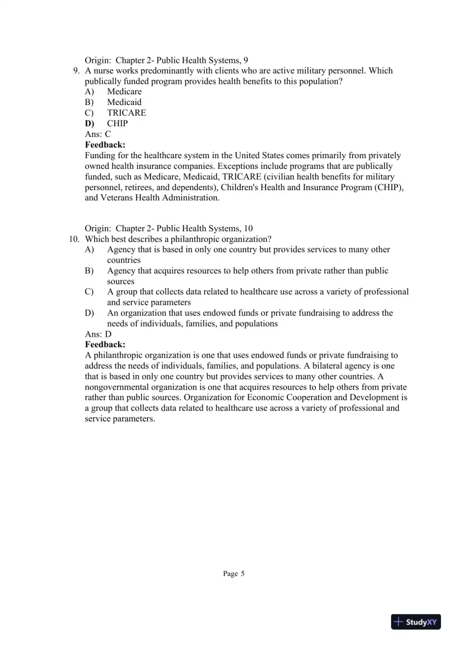 Test Bank for Community and Public Health Nursing: Evidence for Practice, 3rd Edition (Chapters 1-25), page 18
