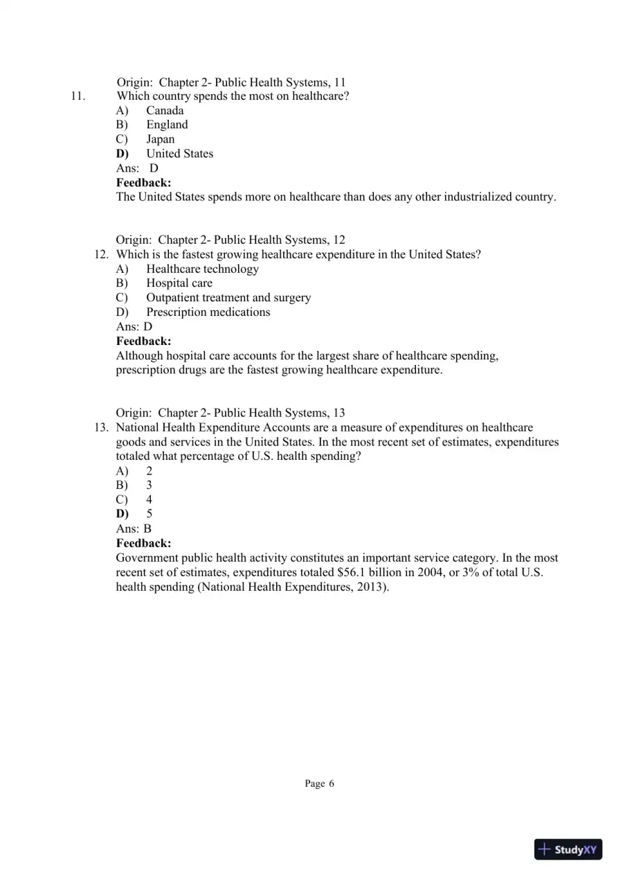 Test Bank for Community and Public Health Nursing: Evidence for Practice, 3rd Edition (Chapters 1-25), page 19