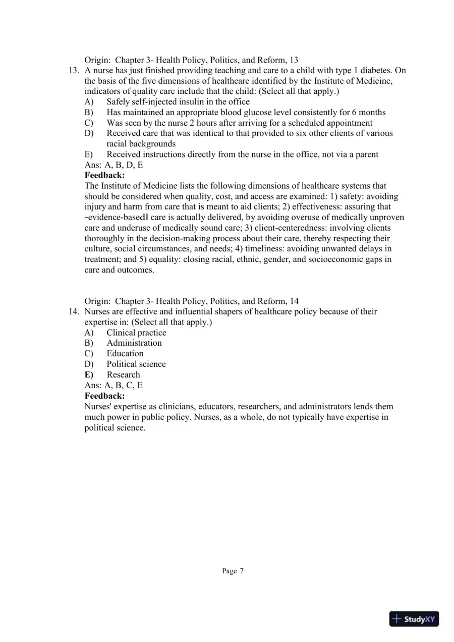 Test Bank for Community and Public Health Nursing: Evidence for Practice, 3rd Edition (Chapters 1-25), page 30