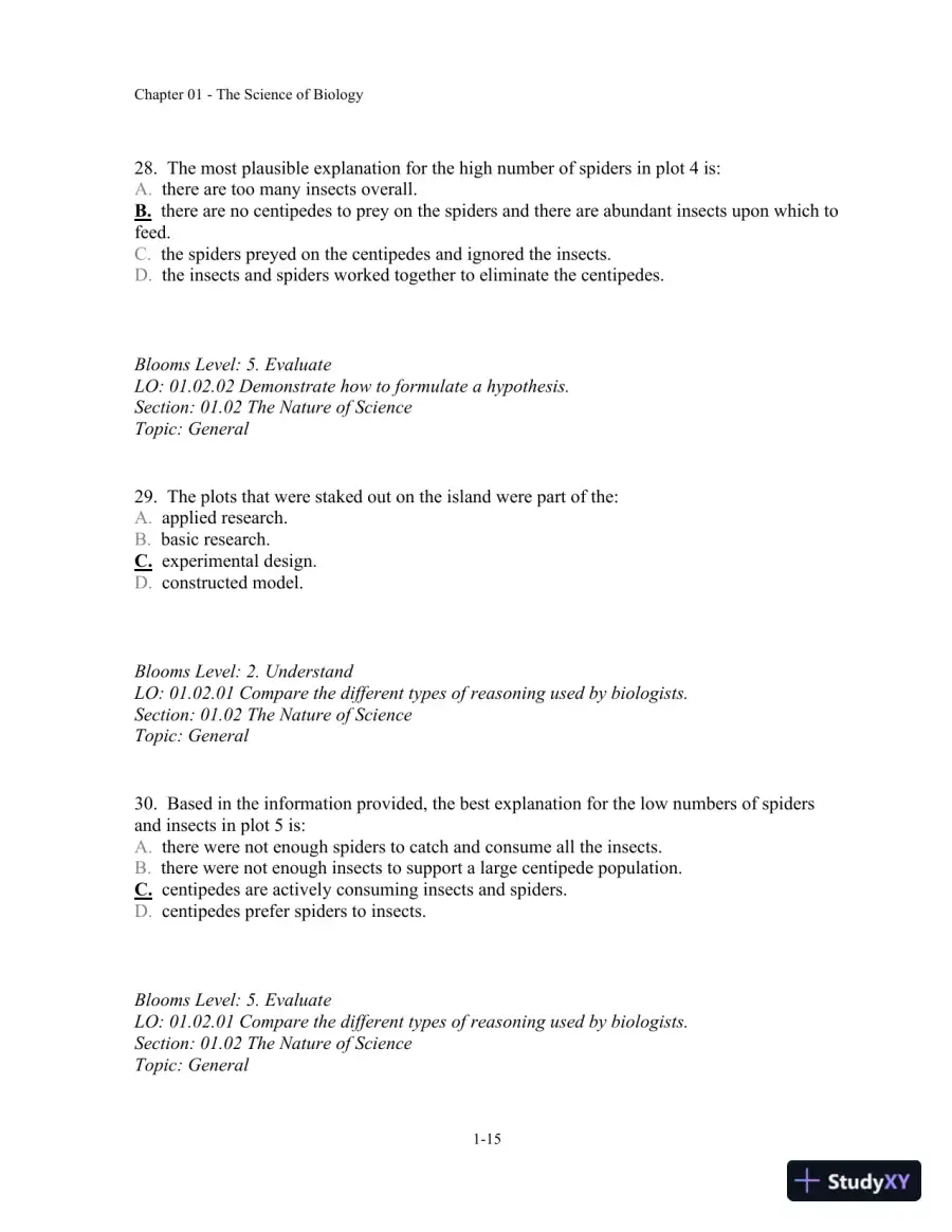 Test Bank For Biology, 10th Edition�, page 16