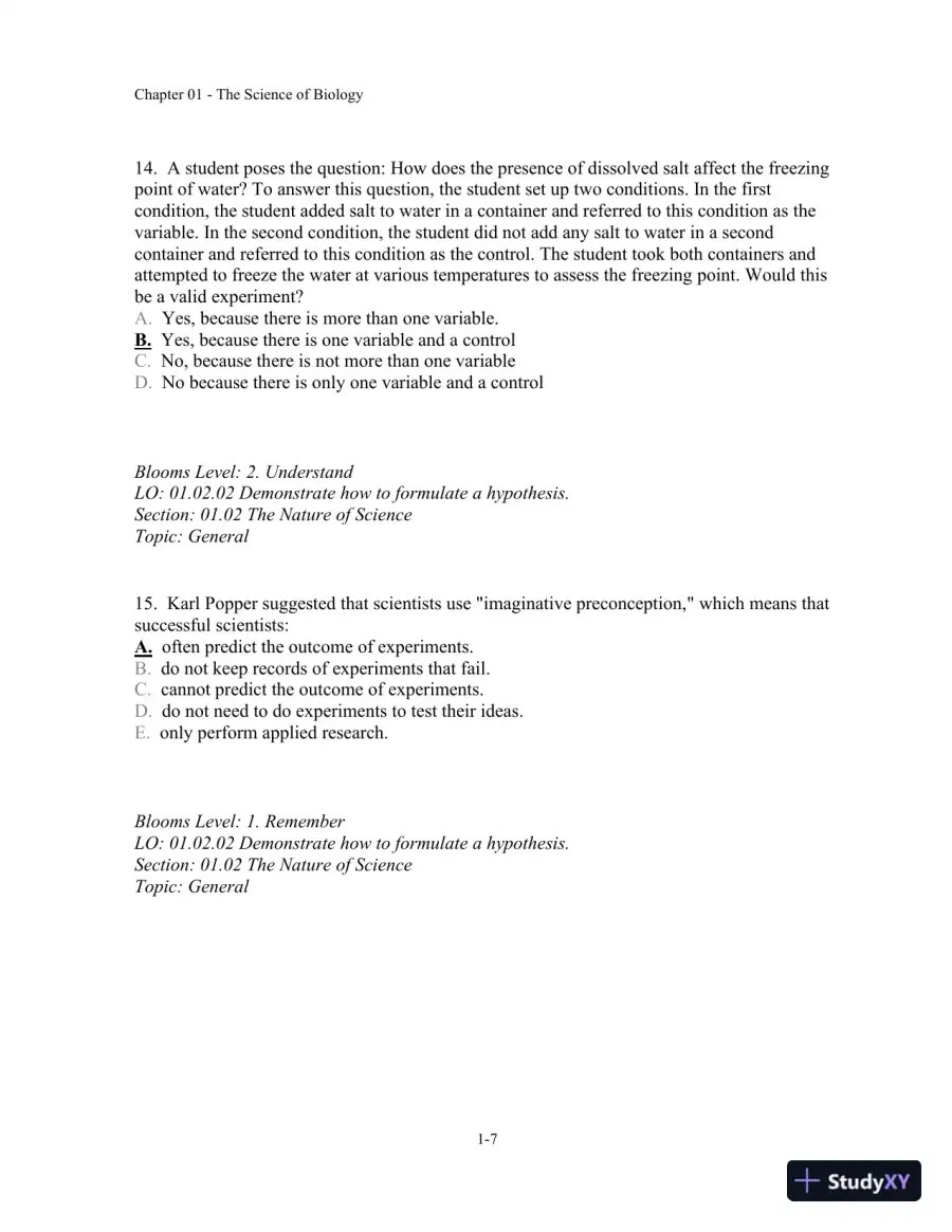 Test Bank For Biology, 10th Edition�, page 8