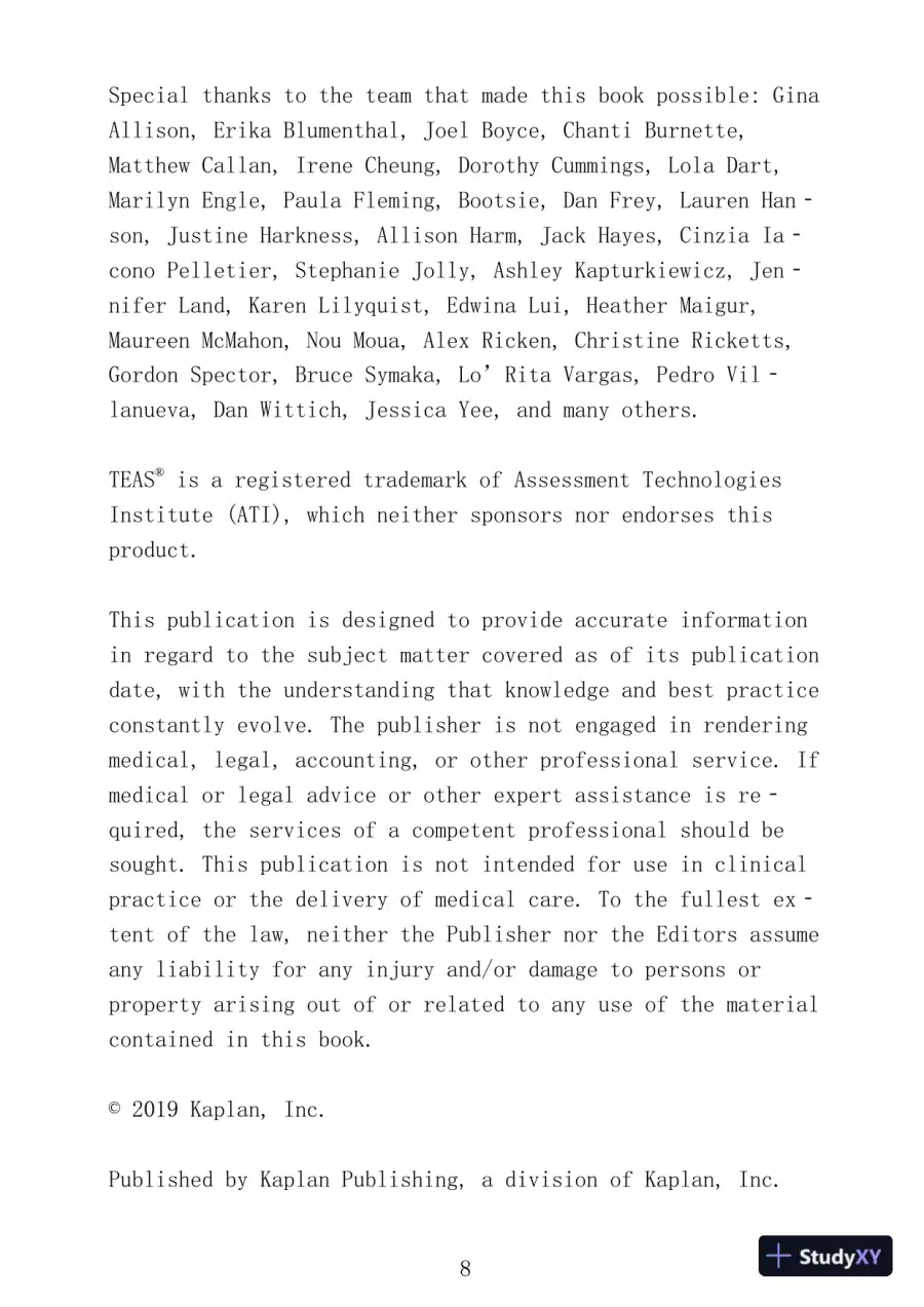 ATI TEAS Prep Plus: 2 Practice Tests + Proven Strategies [Excluded Online Resource] (Kaplan Test Prep) (2019), page 10