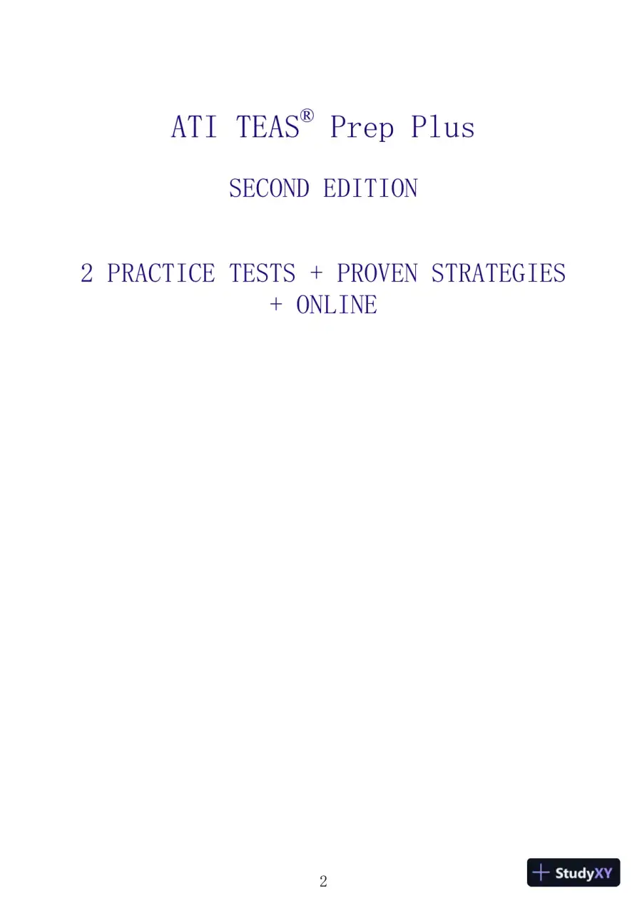 ATI TEAS Prep Plus: 2 Practice Tests + Proven Strategies [Excluded Online Resource] (Kaplan Test Prep) (2019), page 4