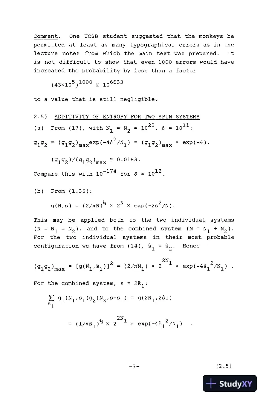Solution Manual For Thermal Physics, 2nd Edition, page 4