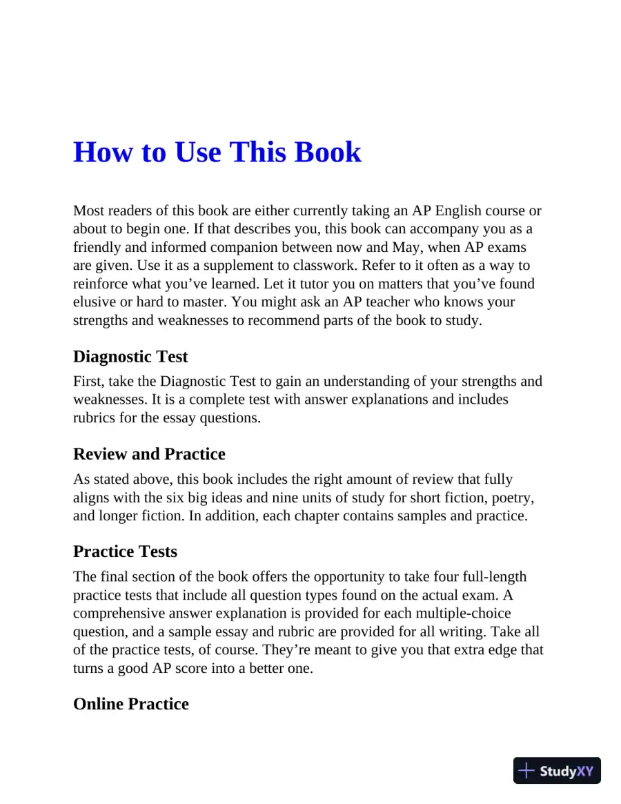 AP English Literature and Composition Premium, 2022-2023: 8 Practice Tests + Comprehensive Review (2022-2023), page 10