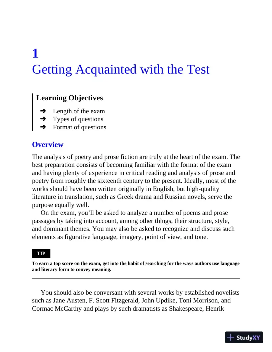 AP English Literature and Composition Premium, 2022-2023: 8 Practice Tests + Comprehensive Review (2022-2023), page 16