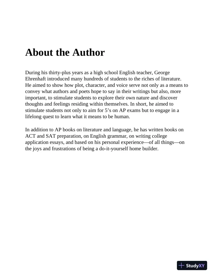 AP English Literature and Composition Premium, 2022-2023: 8 Practice Tests + Comprehensive Review (2022-2023), page 6