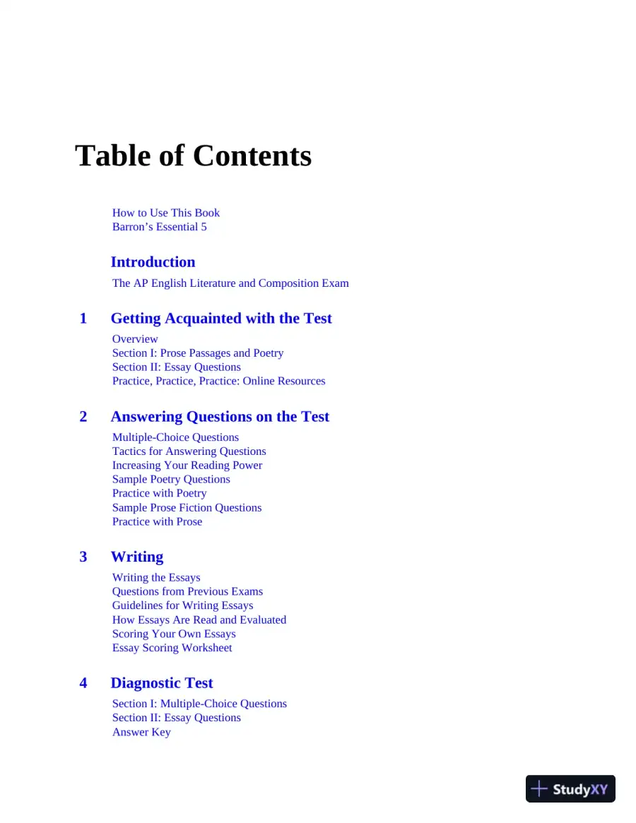 AP English Literature and Composition Premium, 2022-2023: 8 Practice Tests + Comprehensive Review (2022-2023), page 7