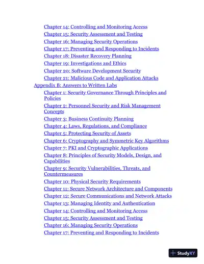 ISC2� CISSP� Certified Information Systems Security Professional Official Study Guide, 10th Edition (2024) - Page 13 preview image