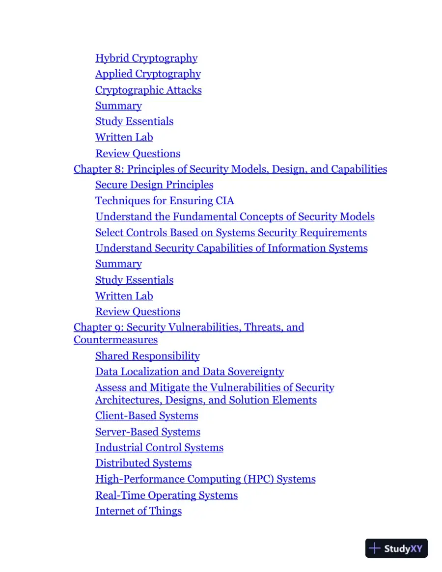 ISC2� CISSP� Certified Information Systems Security Professional Official Study Guide, 10th Edition (2024), page 6