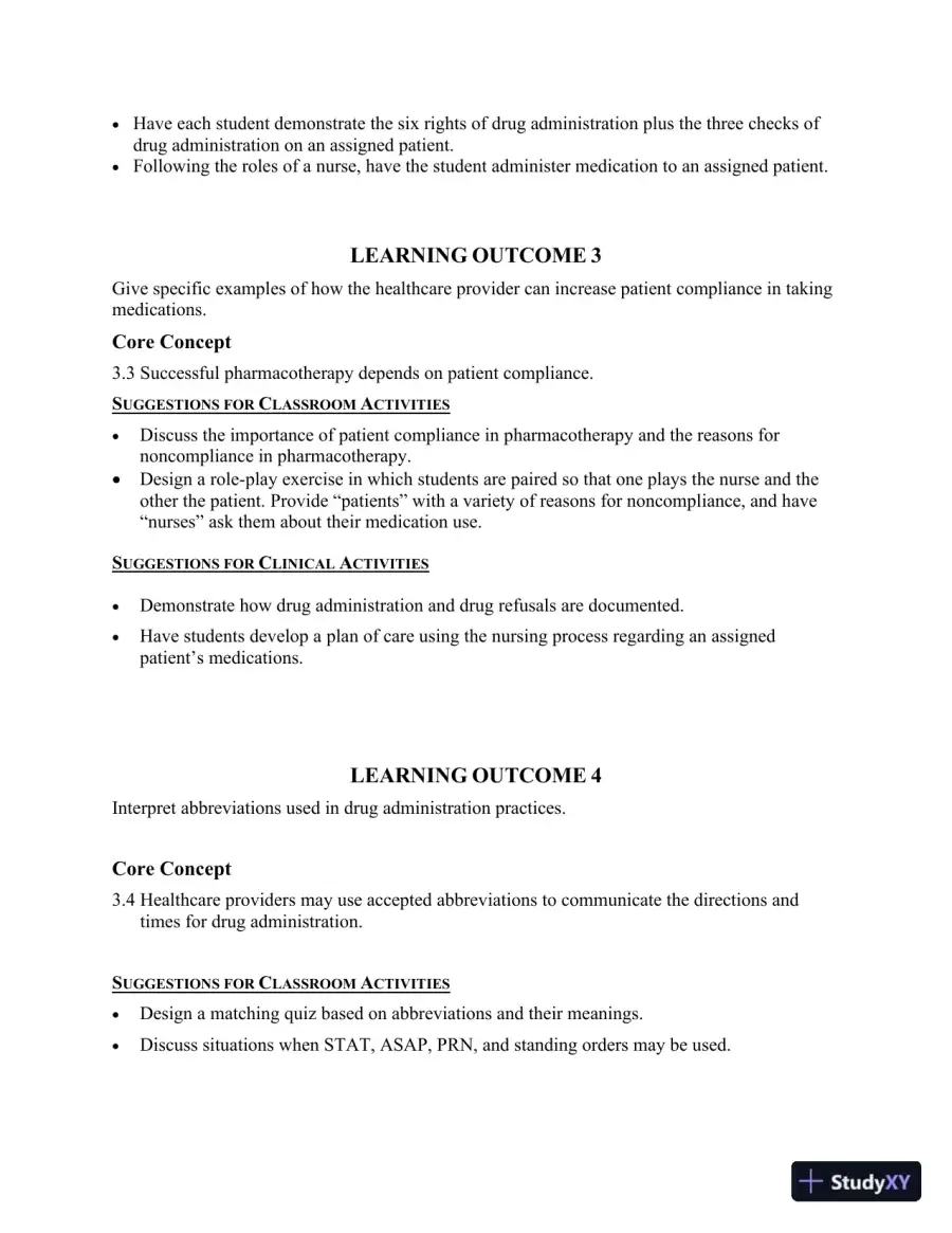 Class Notes for Core Concepts in Pharmacology, 5th Edition, page 12