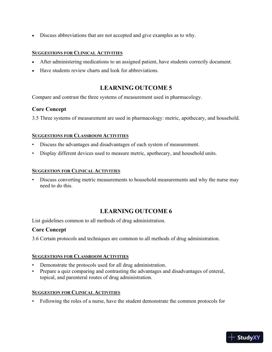 Class Notes for Core Concepts in Pharmacology, 5th Edition, page 13