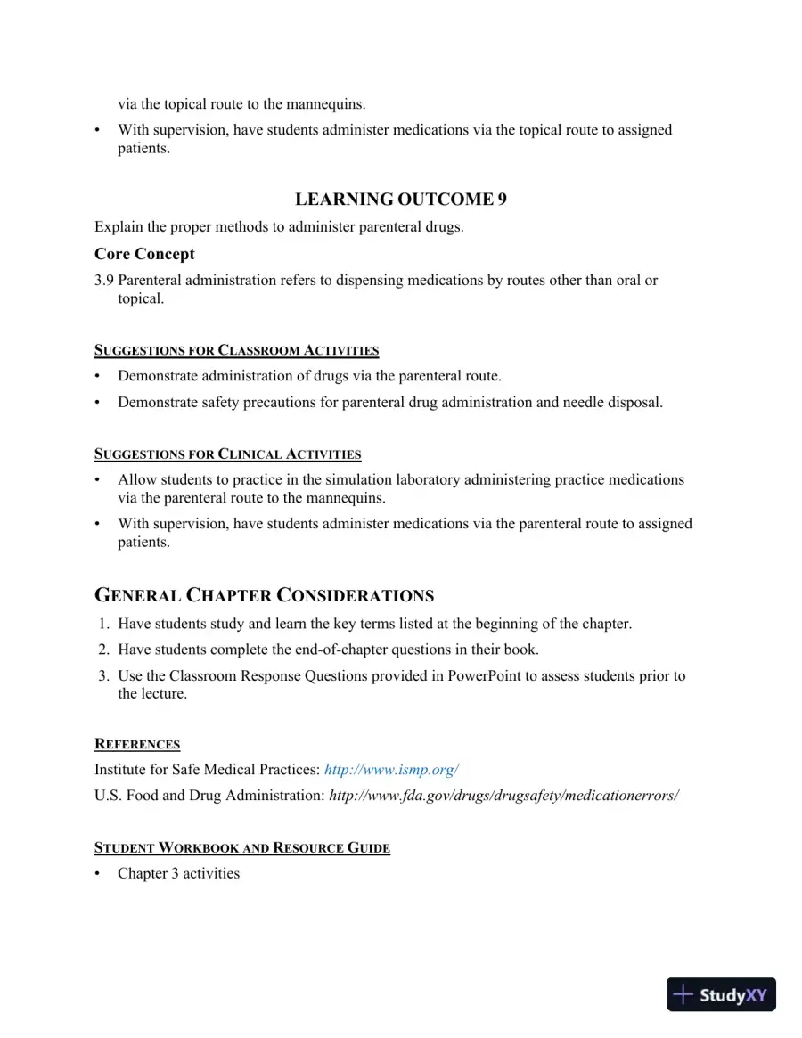 Class Notes for Core Concepts in Pharmacology, 5th Edition, page 15