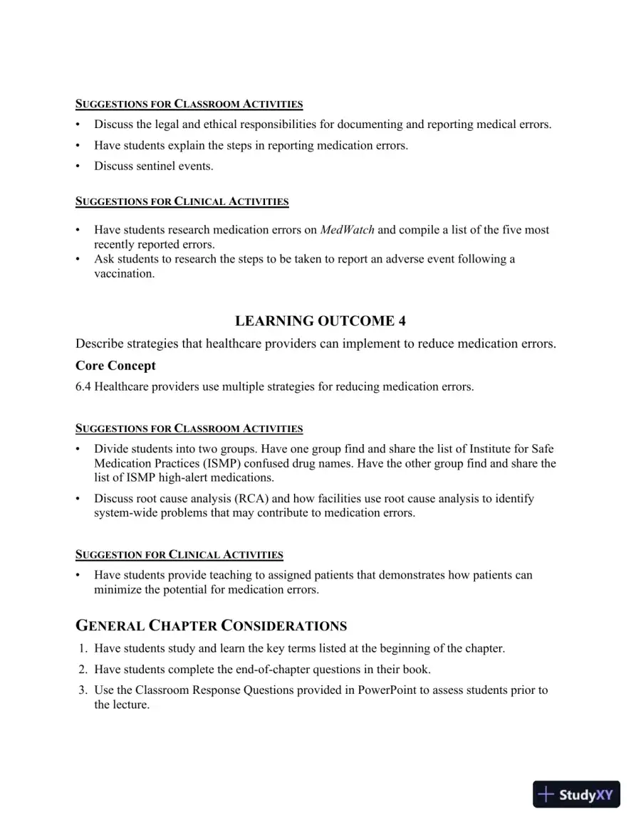 Class Notes for Core Concepts in Pharmacology, 5th Edition, page 26