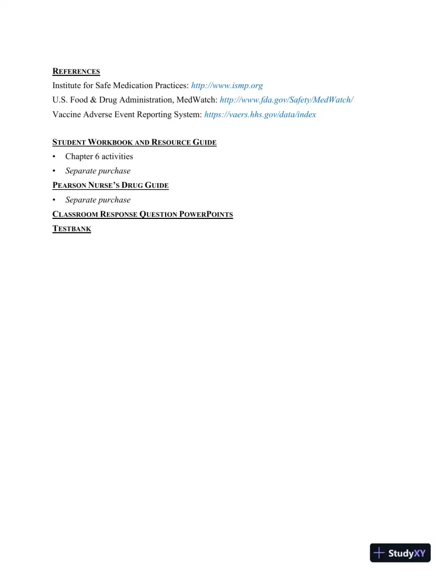 Class Notes for Core Concepts in Pharmacology, 5th Edition, page 27