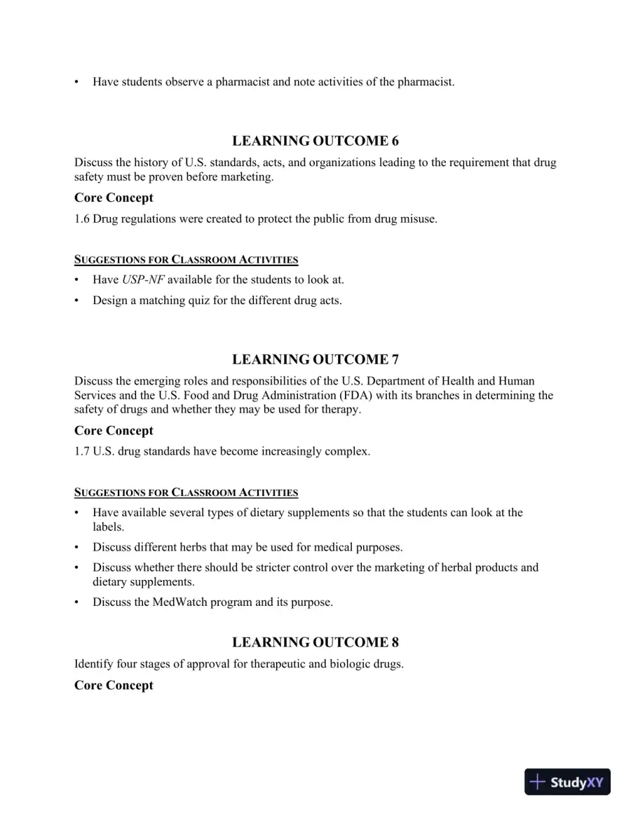 Class Notes for Core Concepts in Pharmacology, 5th Edition, page 4