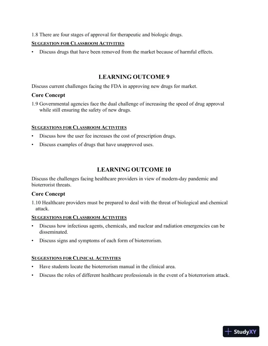 Class Notes for Core Concepts in Pharmacology, 5th Edition, page 5
