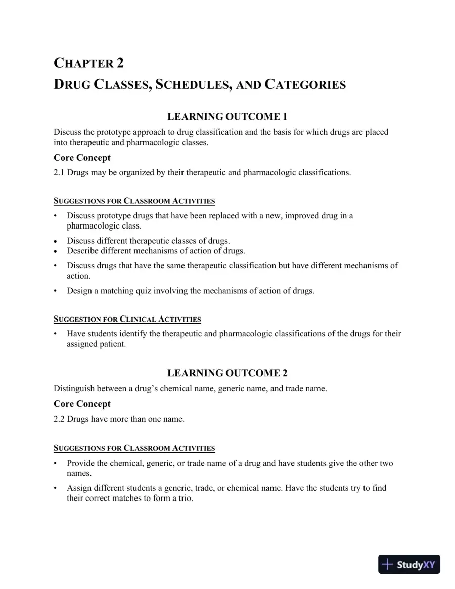Class Notes for Core Concepts in Pharmacology, 5th Edition, page 7