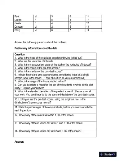 Evaluating Introductory Statistics Knowledge: A Pre-Test/Post-Test Analysis - Page 3 preview image