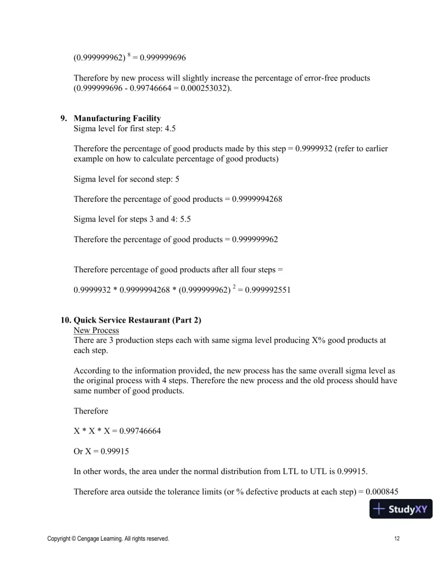 Operations And Supply Chain Management For The 21st Century, 1st Edition Solution Manual, page 12