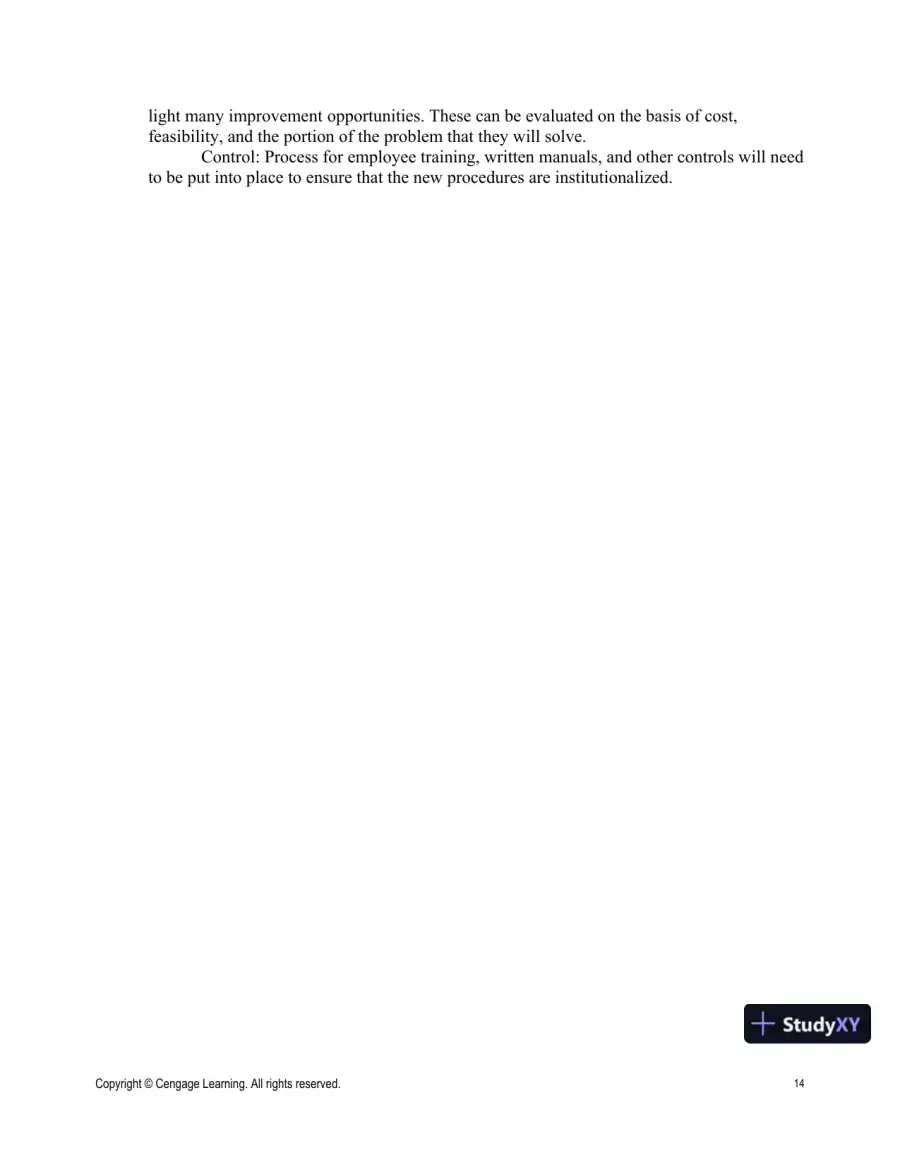 Operations And Supply Chain Management For The 21st Century, 1st Edition Solution Manual, page 14