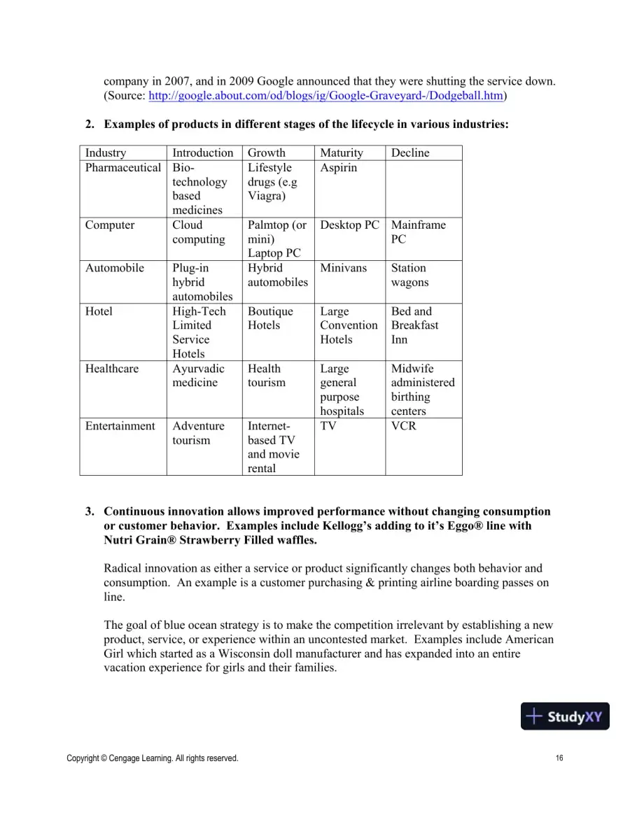 Operations And Supply Chain Management For The 21st Century, 1st Edition Solution Manual, page 16